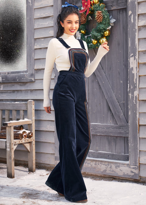 Rainbow With Me Corduroy Overaller-4