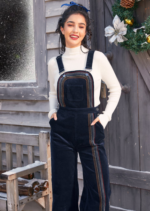 Rainbow With Me Corduroy Overaller-5