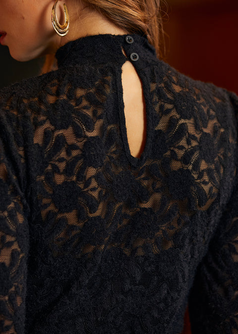 Klipp till chasen-mönster med puffärmar och urringning-1