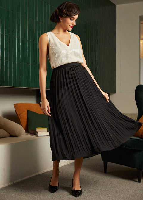 Klassiskt Cutie Linne med Dubbel V-ringning-2