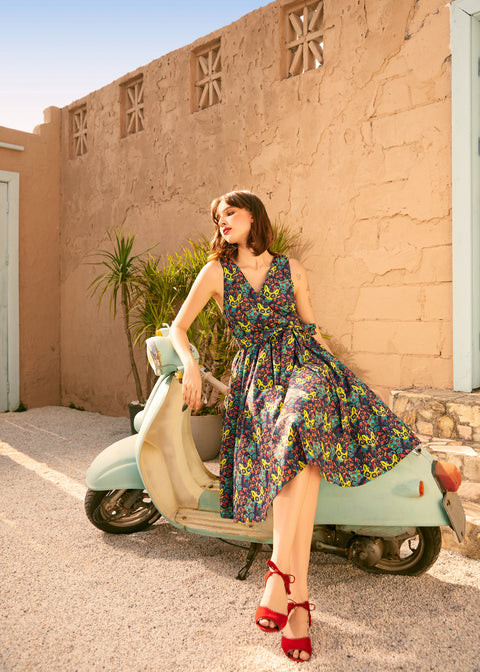 Instant Energy Fuskklänning med Omlottmönster-2