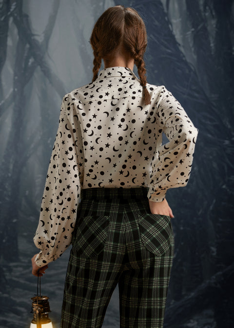 Förtrollad blus med kvällskrage-2