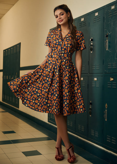 Rustik elegans avslappnad klänning-4