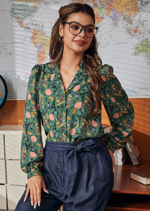 Kalla det en klassisk långärmad skjorta med lägerkrage-4