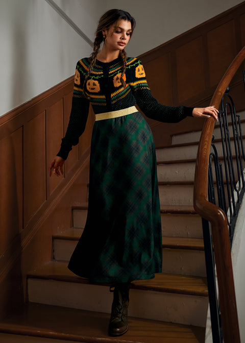 Gyllene Whispers Maxikjol-5