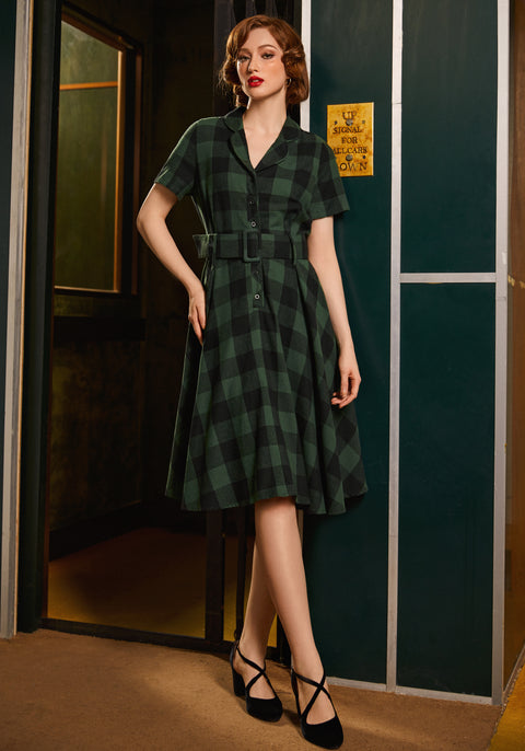 Rustik elegans avslappnad klänning-2