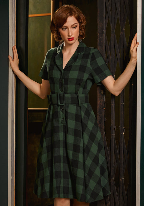 Rustik elegans avslappnad klänning-5