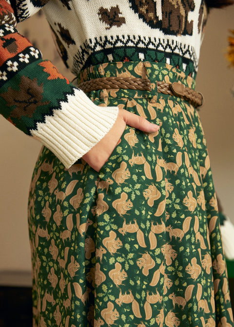 Woodland Mischief Midikjol-1