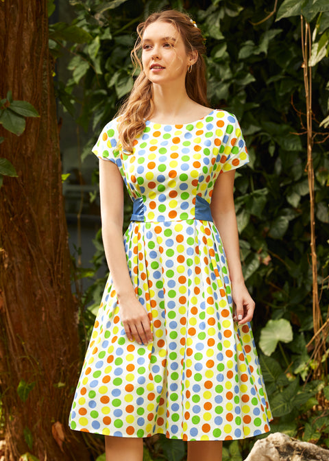 Confetti Daydream Fit&Flare Klänning-5