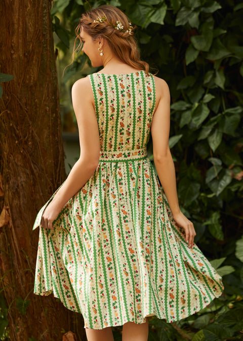 Instant Energy Fuskklänning med omlottmönster-3