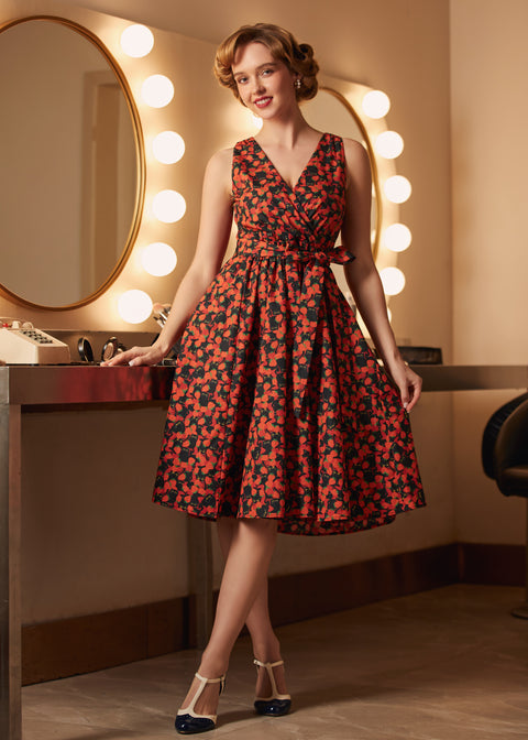 Instant Energy Fuskklänning med omlottmönster-3