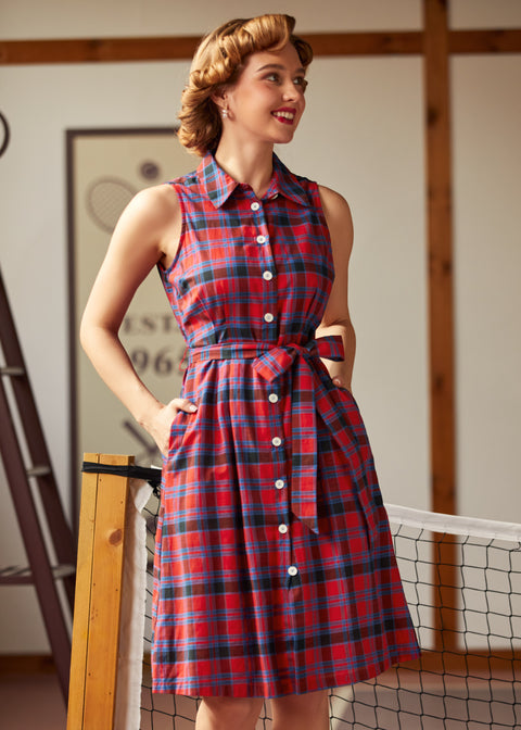 Kan inte sakta ner min rullning Skjortaklänning-5