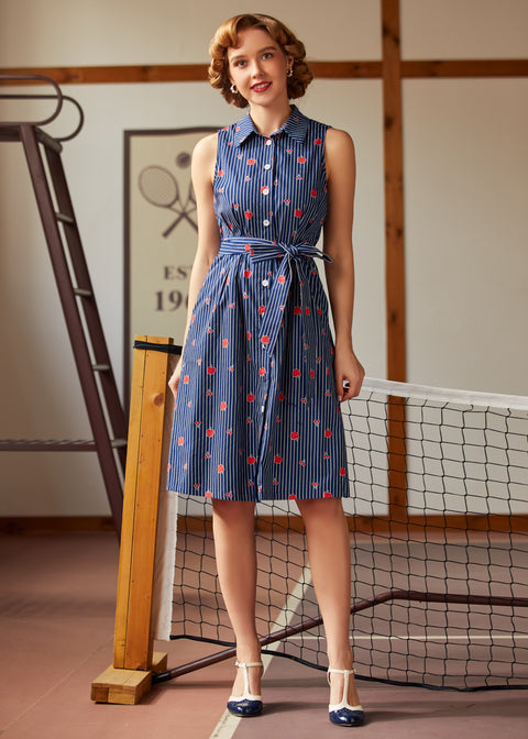 Kan inte sakta ner min rullning Skjortaklänning-6