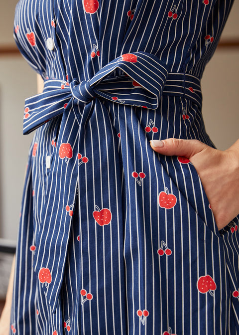 Kan inte sakta ner min rullning Skjortaklänning-1