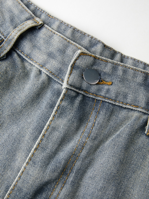 Lose Herrenjeans im Street-Distressed-Look mit rohem Besatz-4