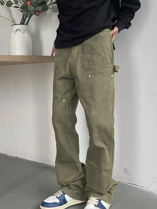 Lose Herrenjeans mit mehreren Taschen-1