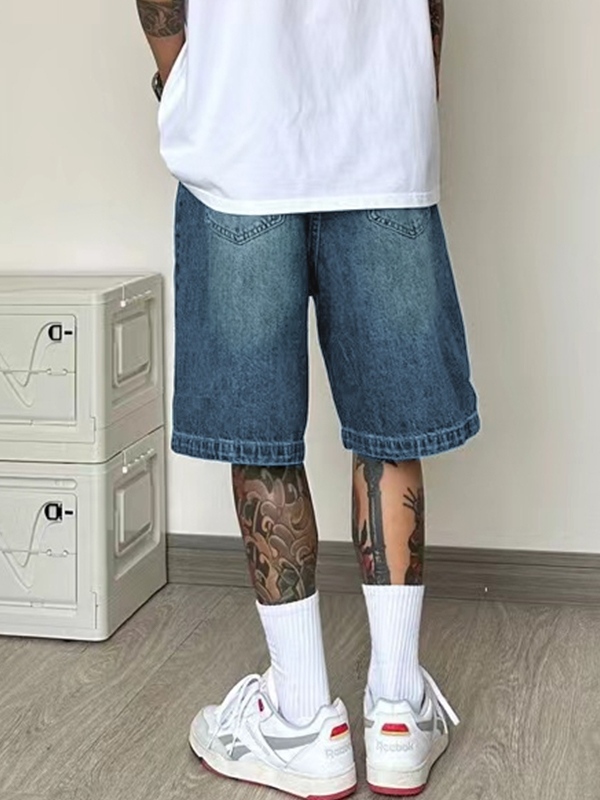 Herren-Shorts in Vintage-Blau-1