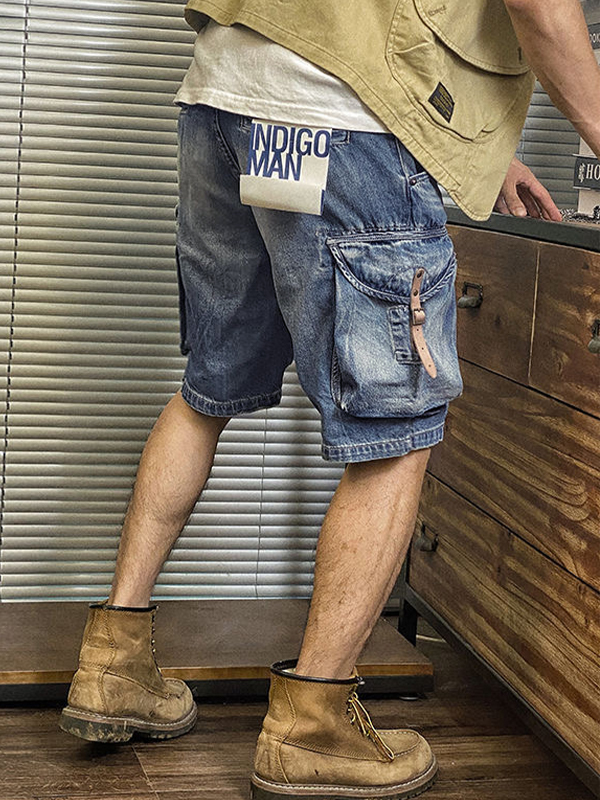 Wash-Shorts mit mehreren Taschen für Herren-1