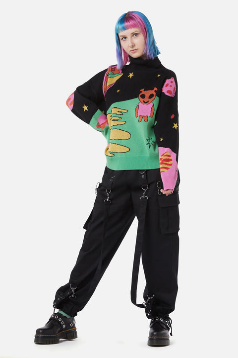 Galaktisk stickad tröja-3