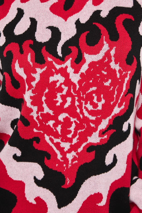 Stickad tröja med hjärtesorg-1