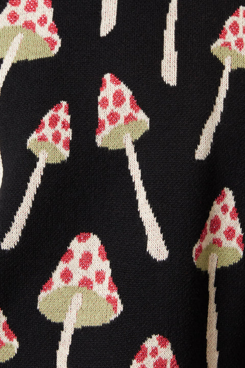 Stickad tröja med svampmössa-1