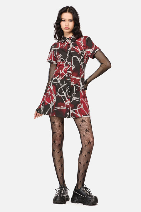 Skarp Hjärtad Miniklänning-2