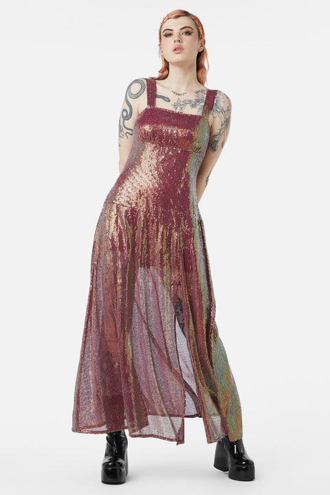 Gloria paljettklänning i maxi-5