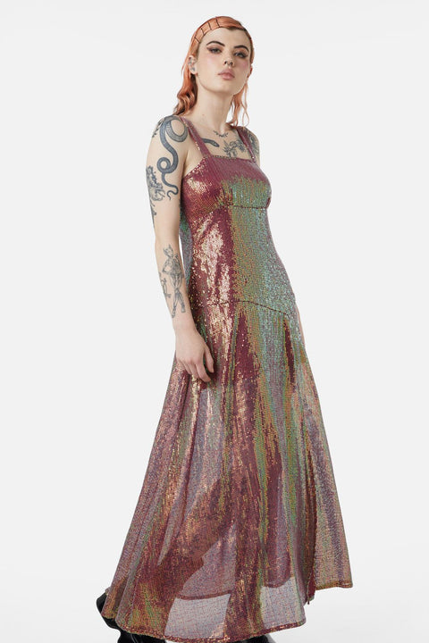 Gloria paljettklänning i maxi-6