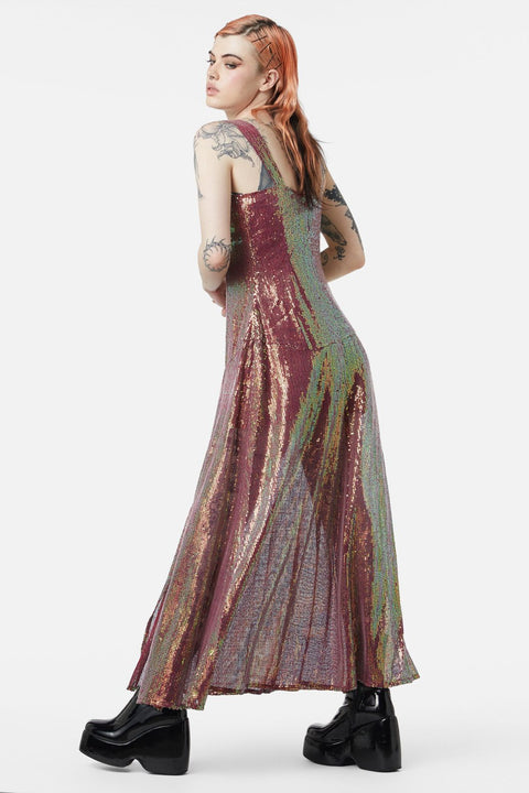 Gloria paljettklänning i maxi-8