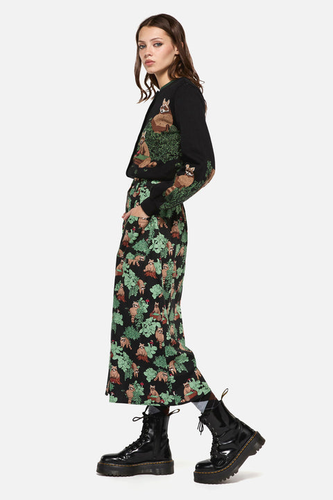 Haus Of Raccon-mönstrad kjol-3