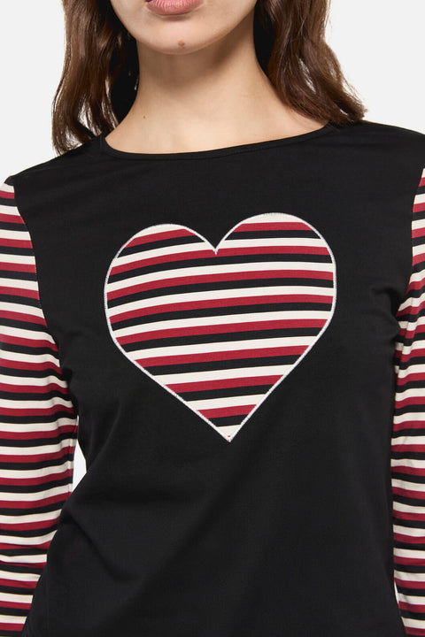 Sucked In Gothic Topp Med Kontrastärm-1