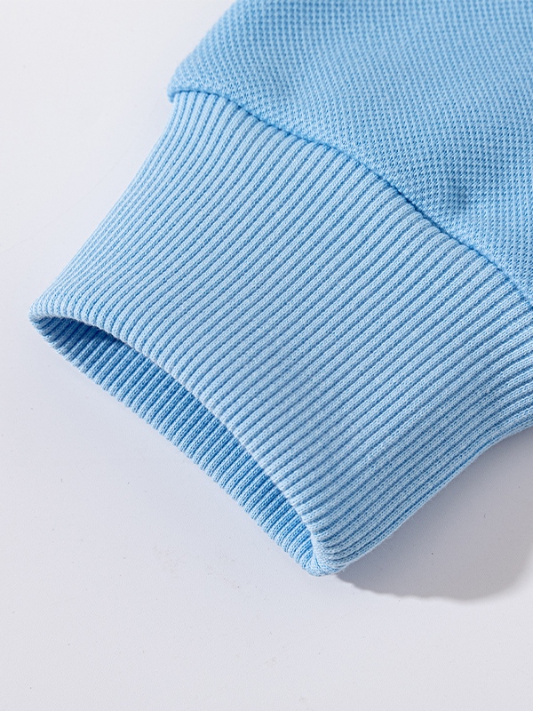 Einfarbiges Herren-Sweatshirt mit Rundhalsausschnitt aus reiner Baumwolle-3