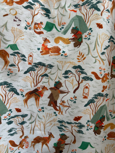 Retro Fit&Flare Klänning Campingplats-1