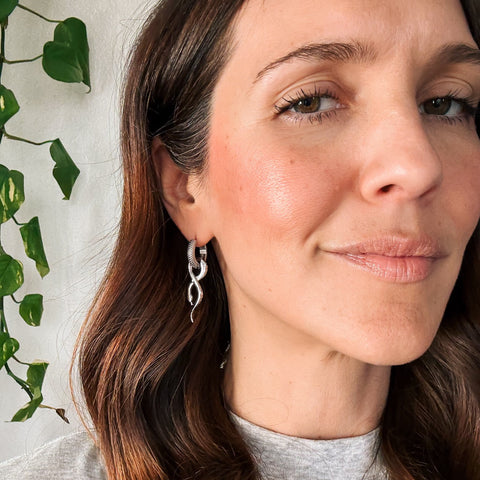 Snake Chunky Huggie Hoop Berlocker-6