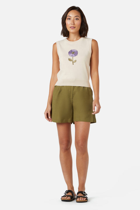 Fresh Blooms Broderad Tröjväst-2