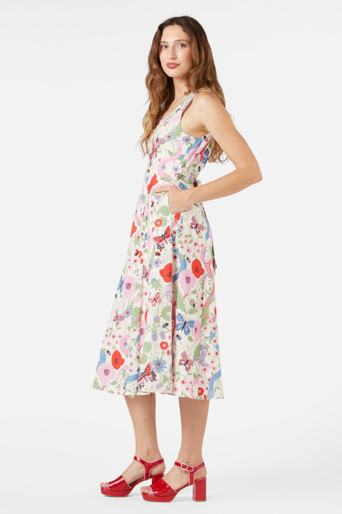 Luna Snake Midiklänning-3