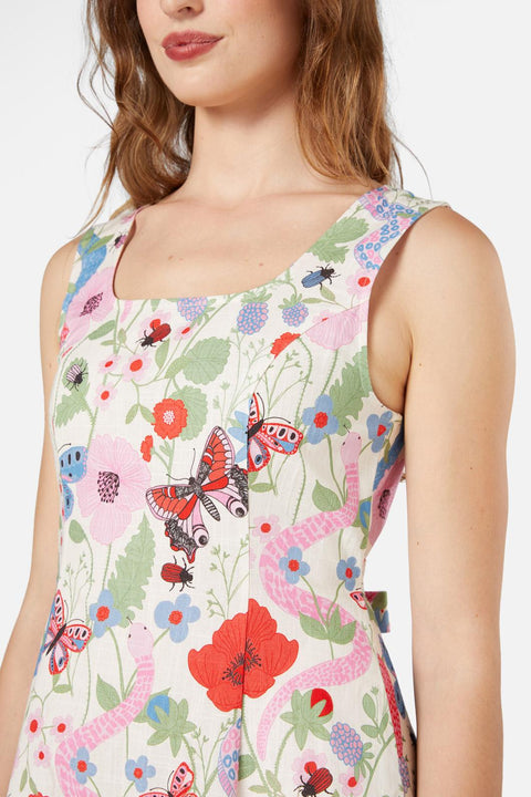 Luna Snake Midiklänning-1