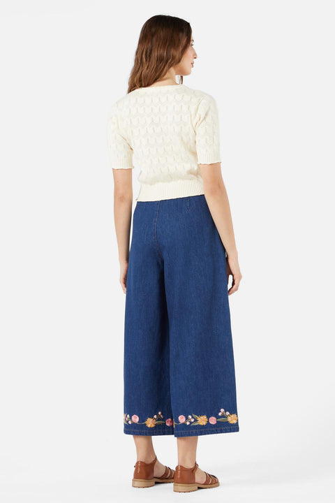 Onsdagsstickad bomullskofta-2