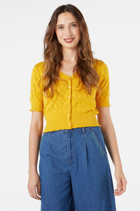 Onsdagsstickad bomullskofta-5