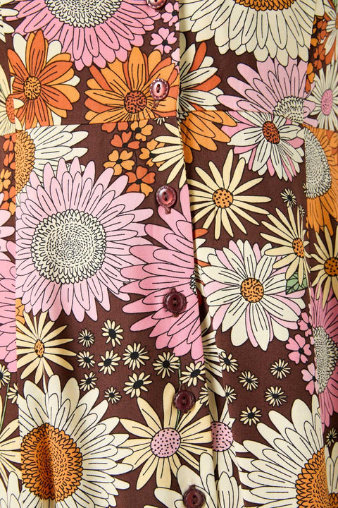 Viva blommig skjortklänning-1