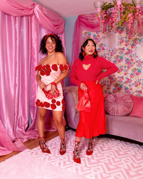 Cameo Rose Transparent Crew-strumpa-6