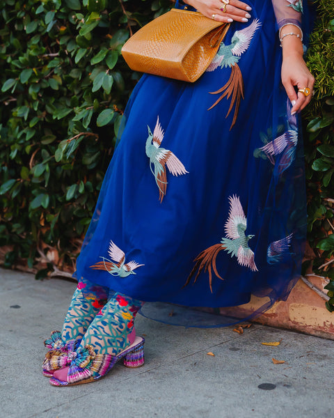 Tapestry Vines Skir Strumpa med rund hals-5