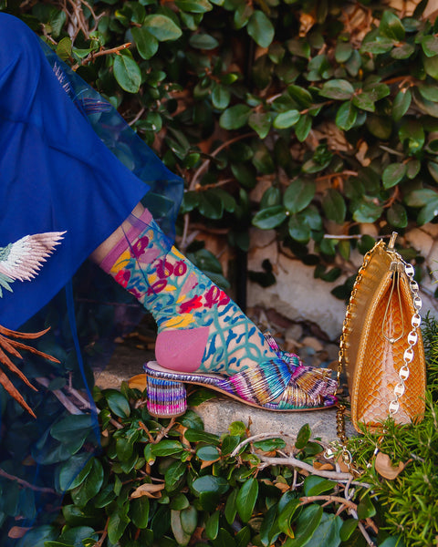 Tapestry Vines Skir Strumpa med rund hals-4