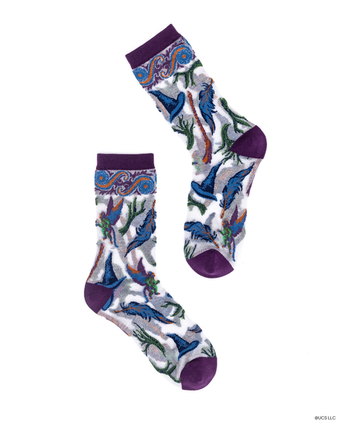 Wicked Elphabas Power Shimmer Sheer Crew-strumpa-1