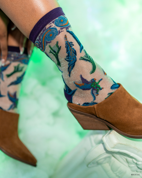 Wicked Elphabas Power Shimmer Sheer Crew-strumpa-4