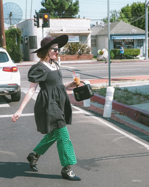 Wicked Elphaba Silhouette Skir Crew Strumpa-8