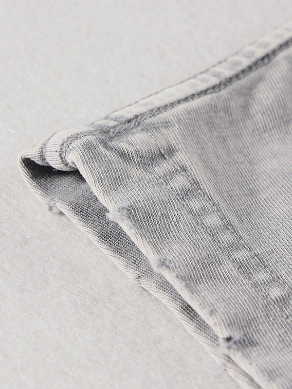 Herren Vintage Wash Distressed Weste-3