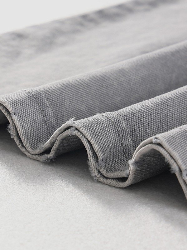 Herren Vintage Wash Distressed Weste-4