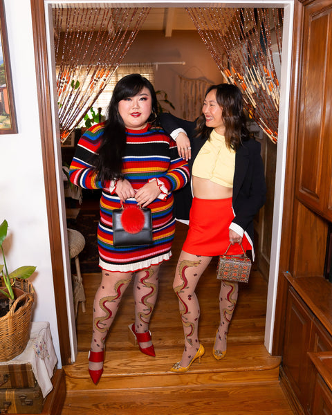 Drakens år Transparenta strumpbyxor-3